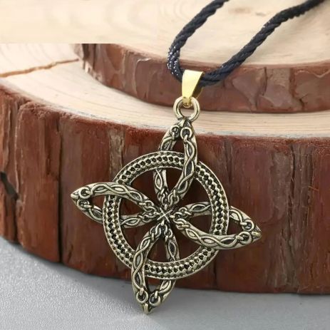 Кулон підвіска Слов'янський оберіг квітка папоротника хрест в стилі вікінгів проти хвороб Кулон підвіска Слов'янський оберіг квітка папоротника хрест в стилі вікінгів проти хвороб