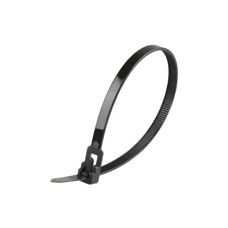 Багаторазові стяжки, 100 шт, Nylon, 3.6mm, 15cm, Black