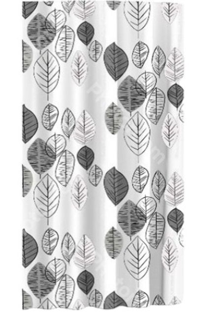 Силіконова ванна шторка 180x180 см Grey Leaf Cortina 81068 Силіконова ванна шторка 180x180 см Grey Leaf Cortina 81068