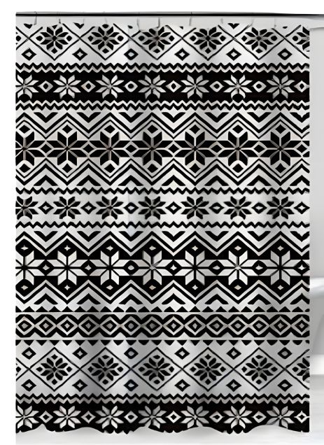 Силіконова ванна шторка Ethnic Cortina 81077, 180x180 см