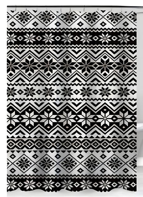 Силіконова ванна шторка Ethnic Cortina 81077, 180x180 см