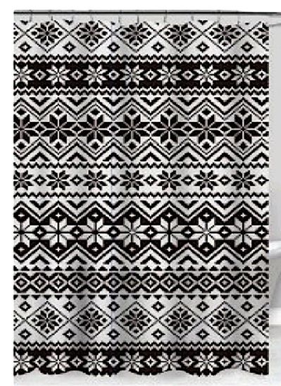 Шторка для ванної силіконова 180x180 см Ethnic Cortina 81077
