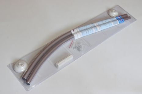 Карниз дуговий алюмінієвий для ванної, розмір 90x90 см