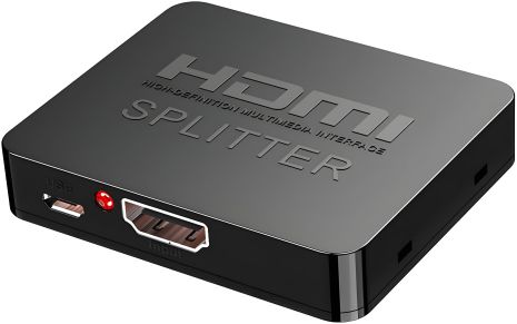 HDMI разветвитель с 1 входом и 2 выходами | Поддержка 4К, 3D | Зеркальное дублирование HDMI разветвитель с 1 входом и 2 выходами | Поддержка 4К, 3D | Зеркальное дублирование