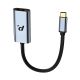 Gopala Type-C to DisplayPort (F) Adapter 8K@60Hz 4K@144Hz Metal Shell, Nylon Braided Cable [Thunderbolt 3/4 Compatible] TD8FMNK Black-Grey