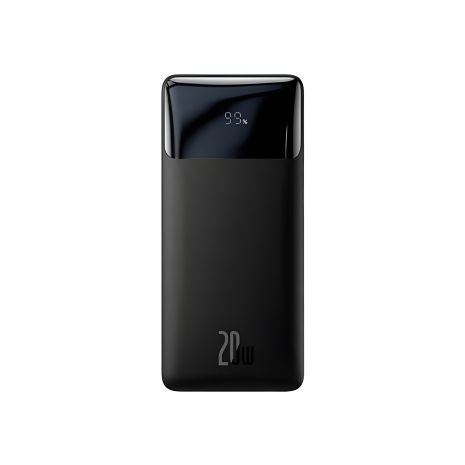 Повербанк Baseus PPDML-N Bipow, 30000 mAh, Out: 2USB, 18W, QC3.0, Type-C, 20W, PD, In: Type-C, 18W, МicroUSB, 18W, з Дисплеєм, Чорний