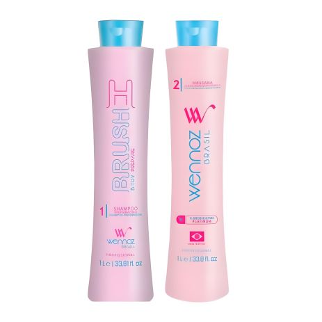 Набор ботекcа для волос Wennoz Brasil H-Brush B.Tox Platinum, 30/50 г (разлив)