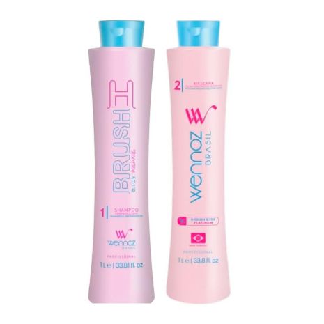 Набір ботексу для волосся Wennoz Brasil (Honma Tokyo) H-Brush B.Tox Platinum 50/100 г (розлив)