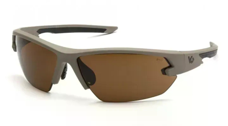 Захисні окуляри Venture Gear Tactical Semtex 2.0 Tan (bronze) Anti-Fog, коричневі в пісочній оправі