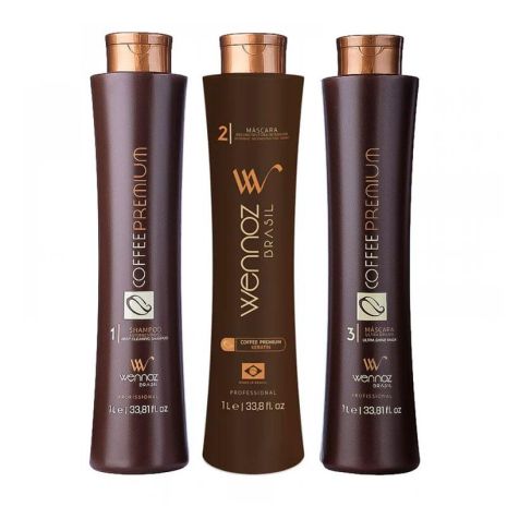 Набор кератина Wennoz Brasil Coffee Premium Keratin 3х50 г (разлив)