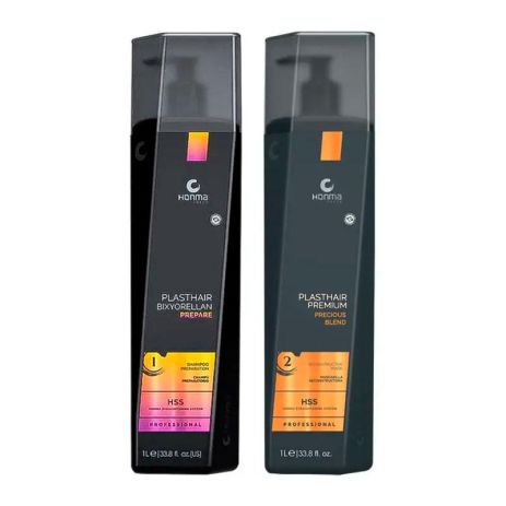 Біксіпластія Honma Tokyo Plasthair Bixyplastia Premium Precious Blend набір для випрямлення волосся 2х1000 мл