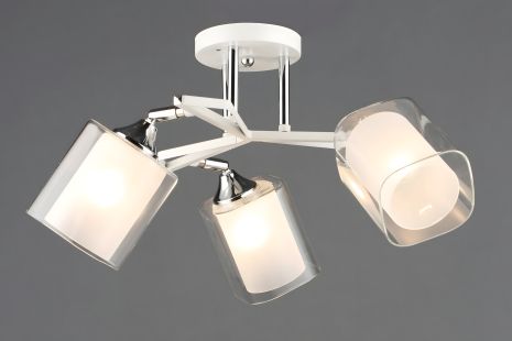 Люстра классическая, тройная, модель N6652/3 WT+CR Люстра классическая, тройная, модель N6652/3 WT+CR