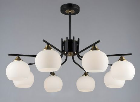 Люстра N6616/8, черный+медь
