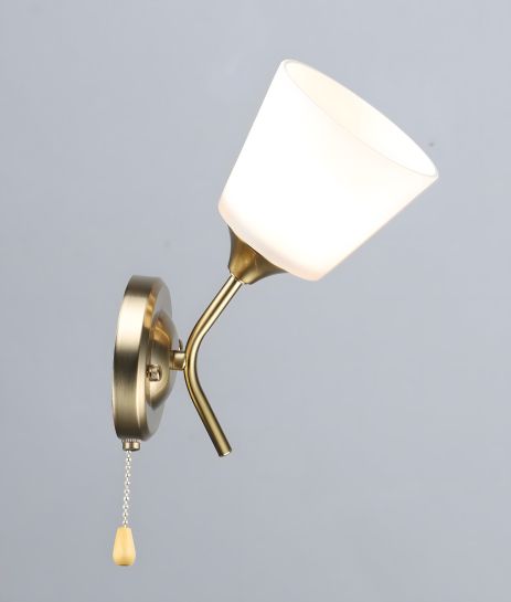 Бра з одним скляним плафоном моделі N6628/1W (Мідь) Бра з одним скляним плафоном моделі N6628/1W (Мідь)