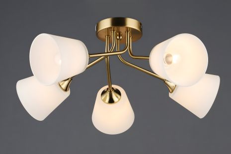 Люстра N6628/5 з мідним оздобленням Люстра N6628/5 з мідним оздобленням