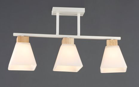 Білий + Дерево Люстра N6663/3