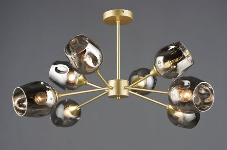 Люстра N6621/8 золотого цвета Люстра N6621/8 золотого цвета