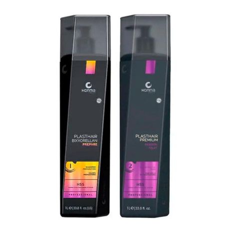 Биксипластия Honma Tokyo Plasthair Bixyplastia Passion Fruit набор для выпрямления волос (новый дизайн) 30+50 г (разлив)