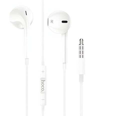 Дротові навушники HOCO M80 Original series earphones display, 3.5 mm, 1.2m, (Комплект 20шт) white Дротові навушники HOCO M80 Original series earphones display, 3.5 mm, 1.2m, (Комплект 20шт) white