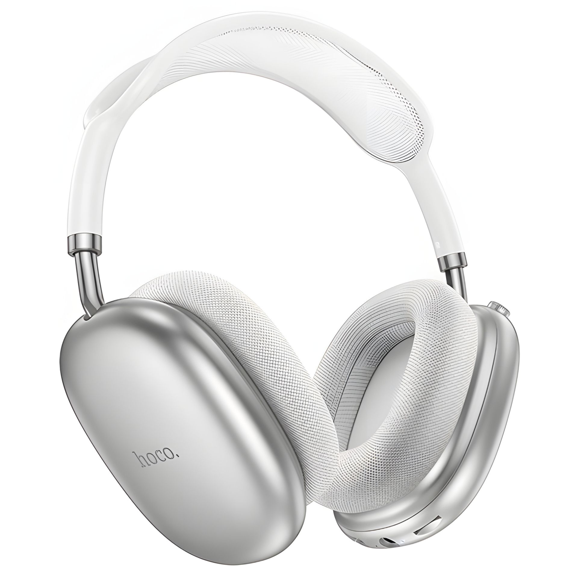 Бездротові навушники HOCO W55 Pleasing, BT5.4, AUX, TF, headphones, 800mAh, 90h, Silver Бездротові навушники HOCO W55 Pleasing, BT5.4, AUX, TF, headphones, 800mAh, 90h, Silver