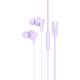 Дротові вакуумні навушники Hoco M114 з мікрофоном, Type-C, довжина 1.2m, пурпурові Дротові вакуумні навушники Hoco M114 з мікрофоном, Type-C, довжина 1.2m, пурпурові