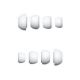 Комплект амбушюр для наушников Hoco EW05 Plus, 4шт (XS, S, M, L), силикон, White