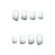 Комплект амбушюр для AirPods Pro 1-2, 4шт (XS, S, M, L), силікон, White Комплект амбушюр для AirPods Pro 1-2, 4шт (XS, S, M, L), силікон, White