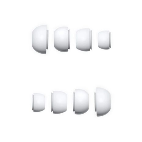 Комплект амбушюр для навушників Hoco EW04 Plus, 4шт (XS, S, M, L), силікон, White Комплект амбушюр для навушників Hoco EW04 Plus, 4шт (XS, S, M, L), силікон, White