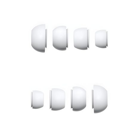 Комплект амбушюр для навушників Hoco EW04 Plus, 4шт (XS, S, M, L), силікон, White Комплект амбушюр для навушників Hoco EW04 Plus, 4шт (XS, S, M, L), силікон, White