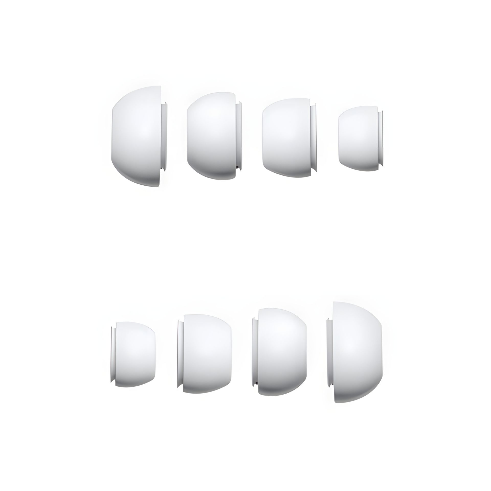 Комплект амбушюр для навушників Hoco EW04 Plus, 4шт (XS, S, M, L), силікон, White Комплект амбушюр для навушників Hoco EW04 Plus, 4шт (XS, S, M, L), силікон, White