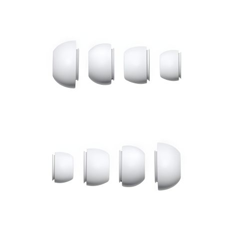 Набір амбушюр для навушників Hoco EW51, 4шт (XS, S, M, L), силікон, White
