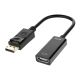 Перехідник DisplayPort (M) to HDMI (F) 0.15m (15cm) plastic, PVC, black DMHF4PP15K Перехідник DisplayPort (M) to HDMI (F) 0.15m (15cm) plastic, PVC, black DMHF4PP15K
