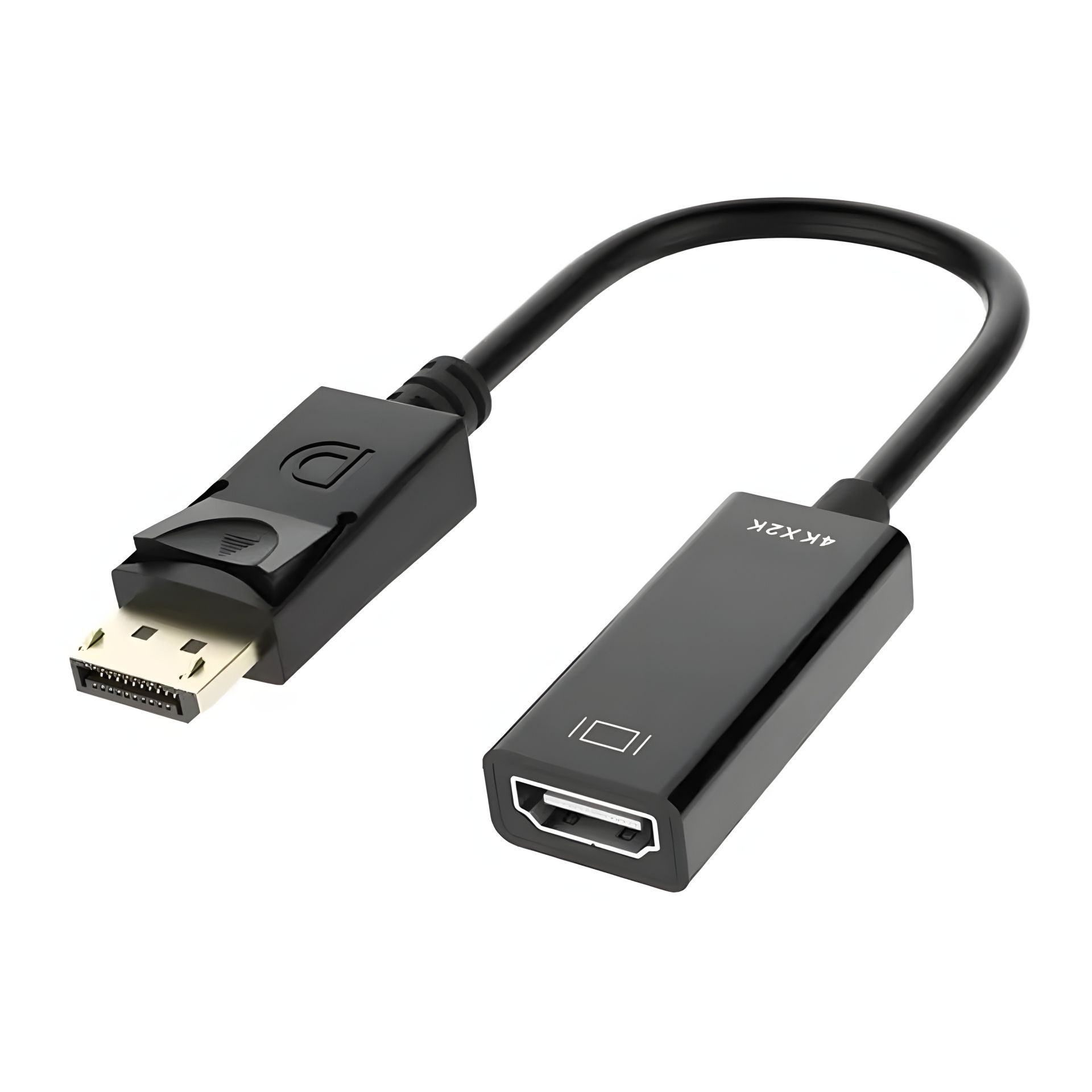 Перехідник DisplayPort (M) to HDMI (F) 0.15m (15cm) plastic, PVC, black DMHF4PP15K Перехідник DisplayPort (M) to HDMI (F) 0.15m (15cm) plastic, PVC, black DMHF4PP15K