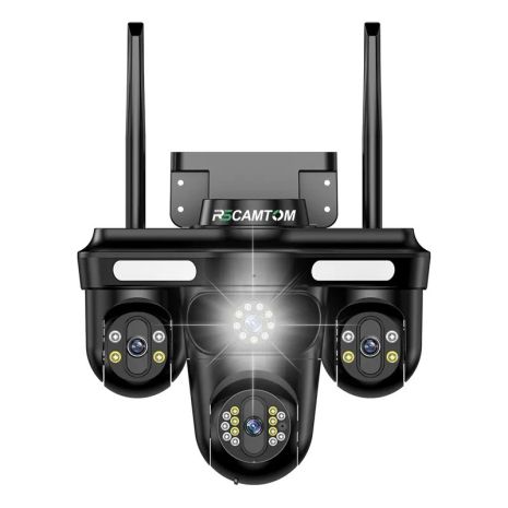 Зовнішня 12 MP IP камера Overscam Три об’єктива 6K автоматичне стеження WiFi IPC360