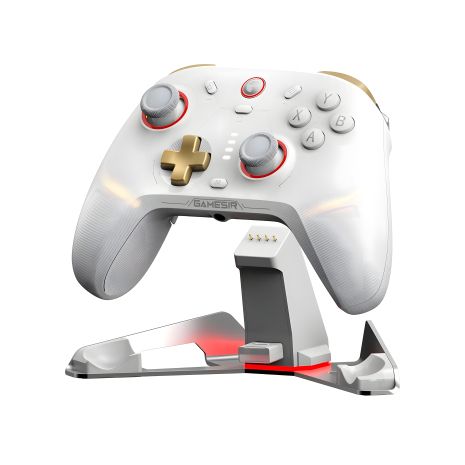 Геймпад GameSir Cyclone 2 – 1000Hz, PC/Switch/Android/iOS, з док-станцією (White)