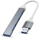 Надтонкий USB 3.0 хаб 4-в-1 — концентратор для ноутбука, ПК, павербанку та MagicBand+