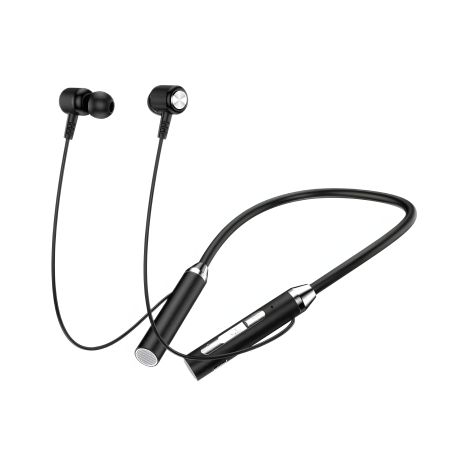 Беспроводные нашуные вакуумные наушники WH001K BT5.0, черные