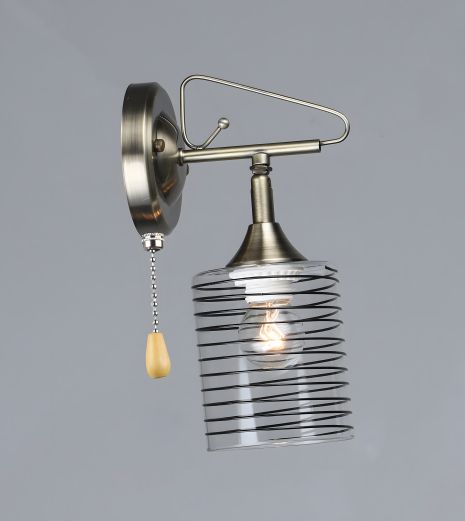 Настенное бра N6683/1W бронзового цвета