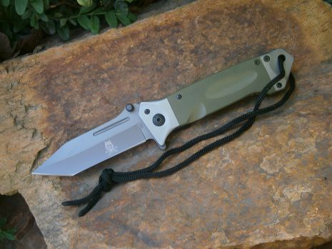 Складной нож AK 713 Tanto Olive, длина 22 см