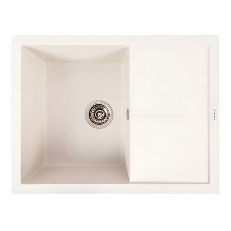 Кухонная мойка гранитная VALESO CRIPTA 6550 Белая в точку