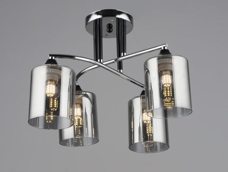 Люстра B K2301/4 хром+чёрный