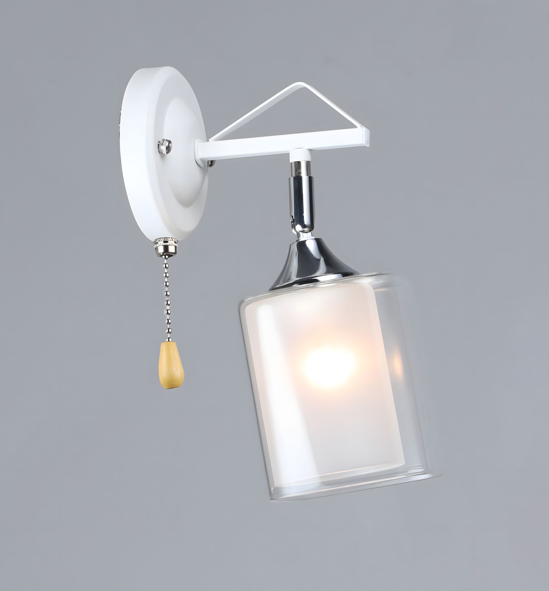 Класичне бра B N6652/1W білий+хром Класичне бра B N6652/1W білий+хром