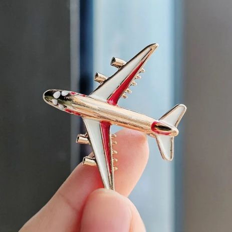 Брошь самолет Airplane в виде самолета унисекс