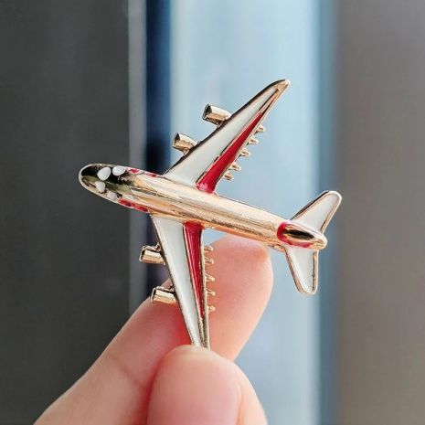 Брошка літак Airplane шпилька літак у вигляді літака