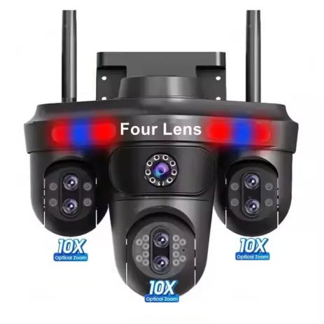 Внешняя 35 Мп IP -камера Overscam 7 Lens 18K Автоматическое отслеживание 30x zum wifi ffvideo