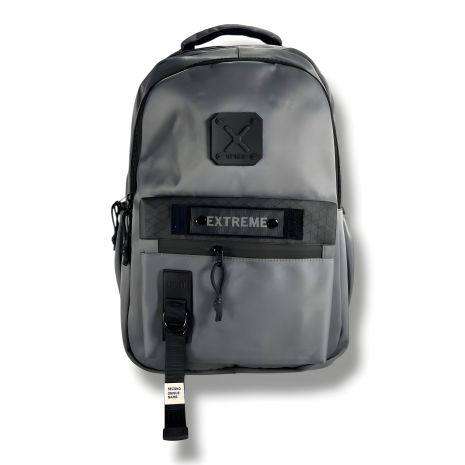 Практичный школьный рюкзак, серый, водонепроницаемый, на 2 отделения