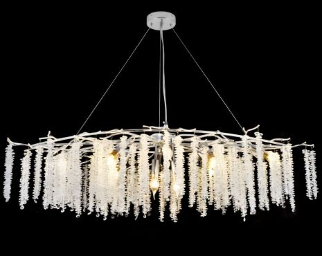 Люстра подвесного типа WM-7003 L1200-G9*12-98 CR Люстра подвесного типа WM-7003 L1200-G9*12-98 CR