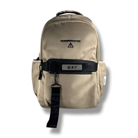 Водонепроницаемый школьный рюкзак для подростков на 2 отделения, бежевый Водонепроницаемый школьный рюкзак для подростков на 2 отделения, бежевый