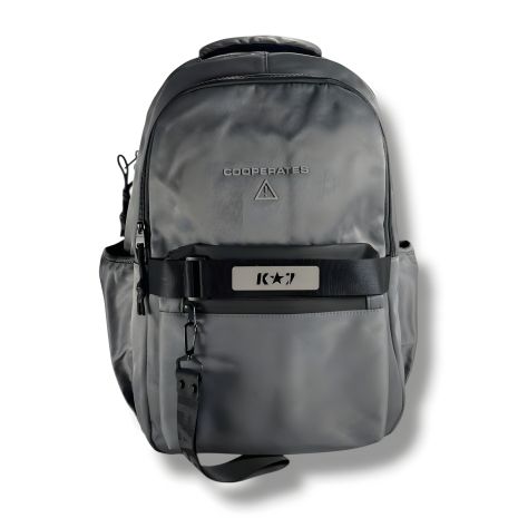 Рюкзак для підлітків шкільний універсальний, сірий, водонепроникий, на 2 відділення