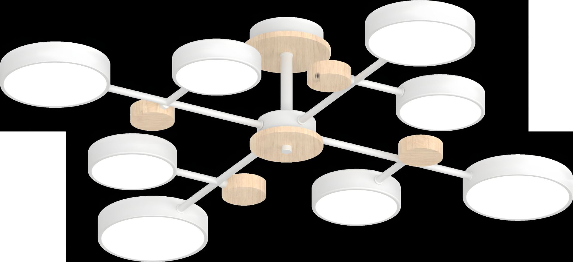 Стельовий світильник білий+дерево, XI3328-8 Стельовий світильник білий+дерево, XI3328-8